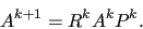 \begin{displaymath} A^{k+1}=R^kA^kP^k.\end{displaymath}