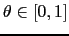 $\theta \in [0,1]$