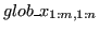 $glob\_x_{1:m,1:n}$