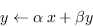 \begin{displaymath}y \leftarrow \alpha\> x+ \beta y \end{displaymath}